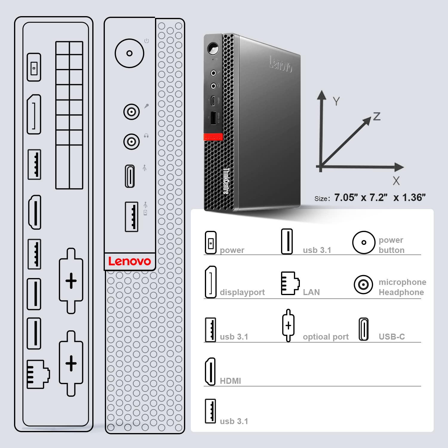Amazon.com: Lenovo ThinkCentre M920q Tiny Desktop Intel i7-9700T